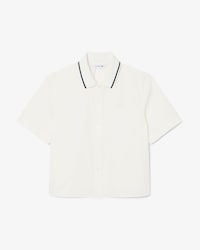 Petit Piqu&eacute; Effect Oversized Shirt