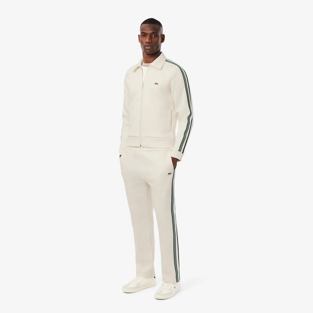 メンズウェア CLUBHAUS LACOSTE Crew Sweat White L Lacoste Cotton 