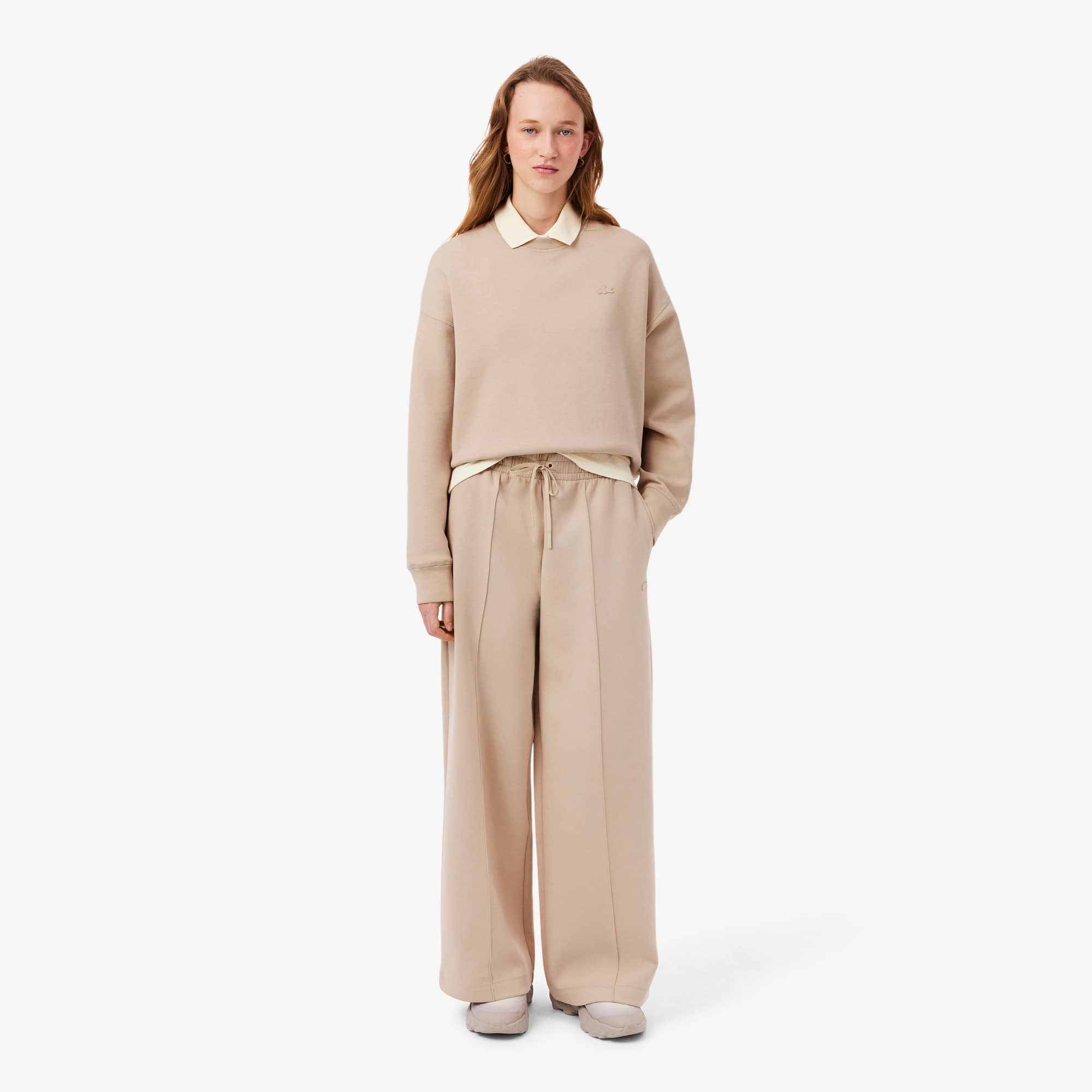 Calças de Moletom em malha com Modelagem Ampla - Tracksuit