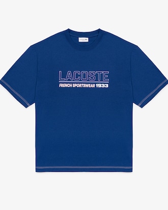 Remera De Manga Corta Holgada Para Hombre En Jersey De Algod&oacute;n