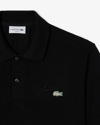 Polo de Mini-Piqué con Detalle Bordado Fit Clásico