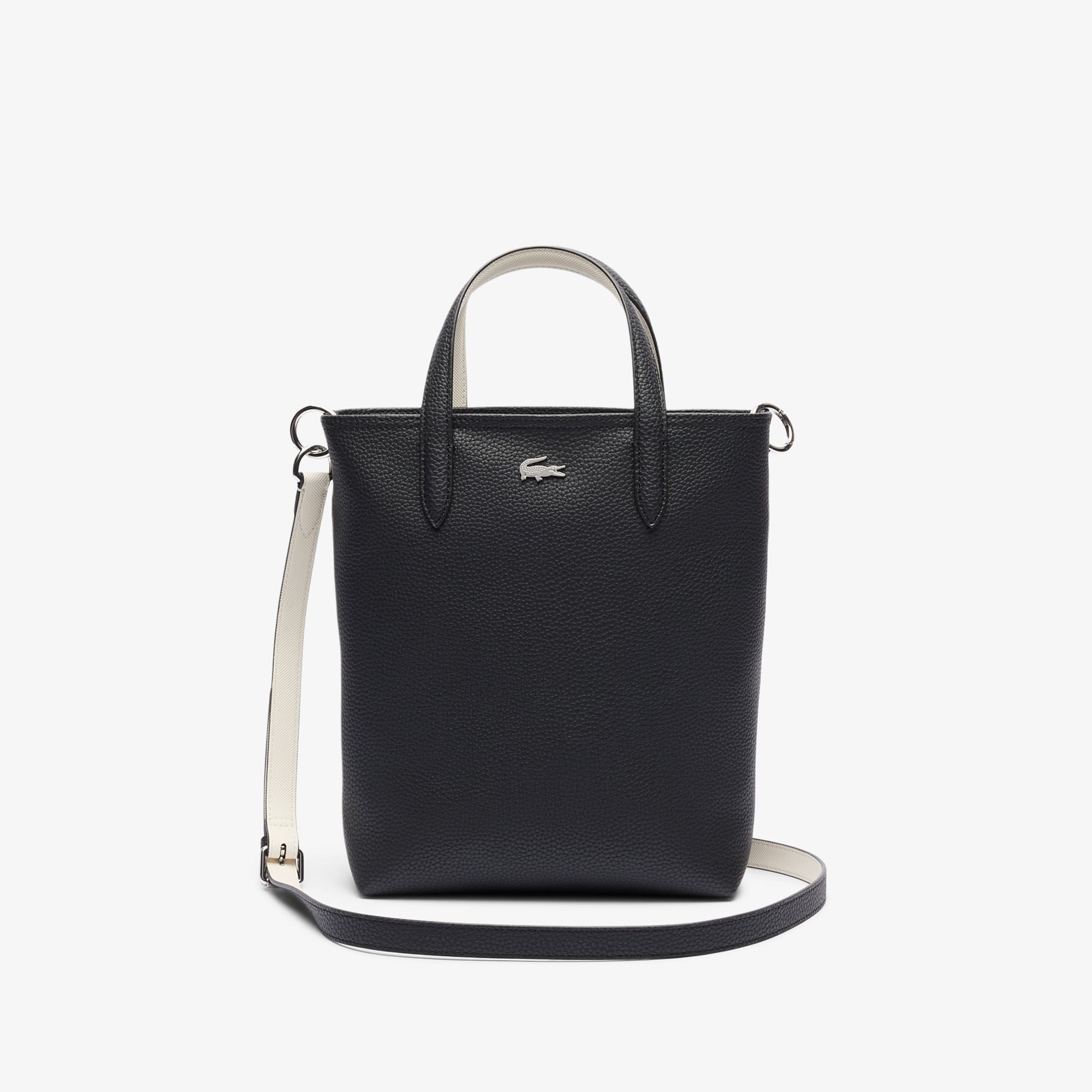 Bolsa Tote Vertical Reversível Anna Lacoste em Petit Piqué