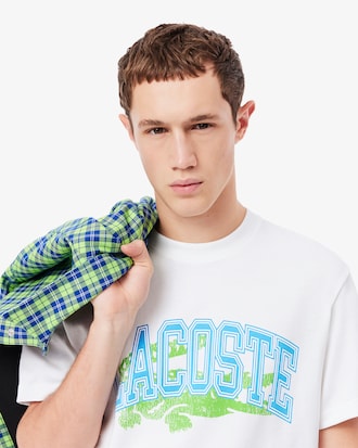 Camiseta de Algod&atilde;o Jersey com Assinatura