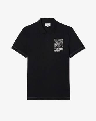 Camisa Polo Lacoste Movement com Estampa e Caimento Regular