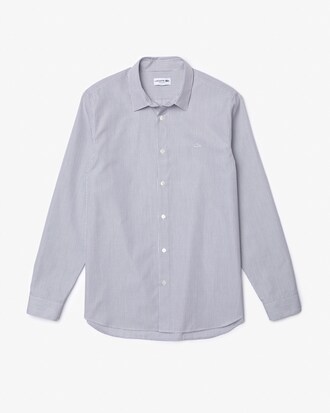 Camisa masculina Regular Fit em popeline de algod&atilde;o premium xadrez