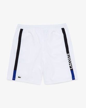 Short masculino Lacoste SPORT com listras contratantes